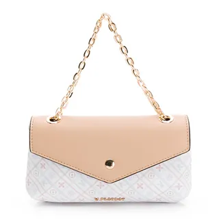 PLAYBOY - 手提鍊帶包附長背帶  Daylight系列 - 米色 歷史價格詳細信息