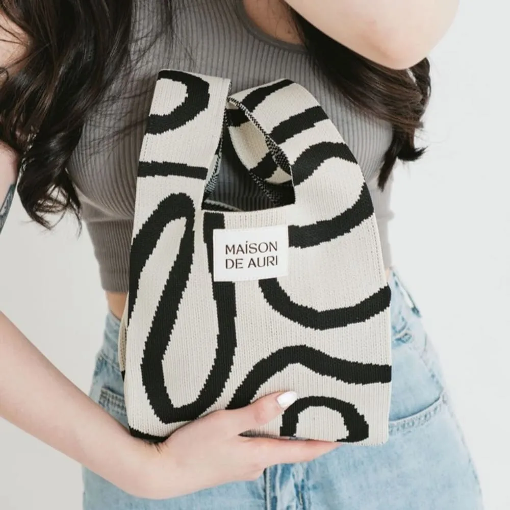 【Maison De Auri】Mini 小提包/ 厚針織/ Mixed 愛戀三色 歷史價格詳細信息