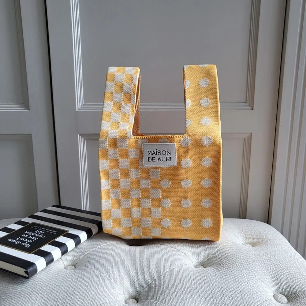 【Maison De Auri】Mini 小提包/ 厚針織/Como Black 可茉黑 歷史價格詳細信息