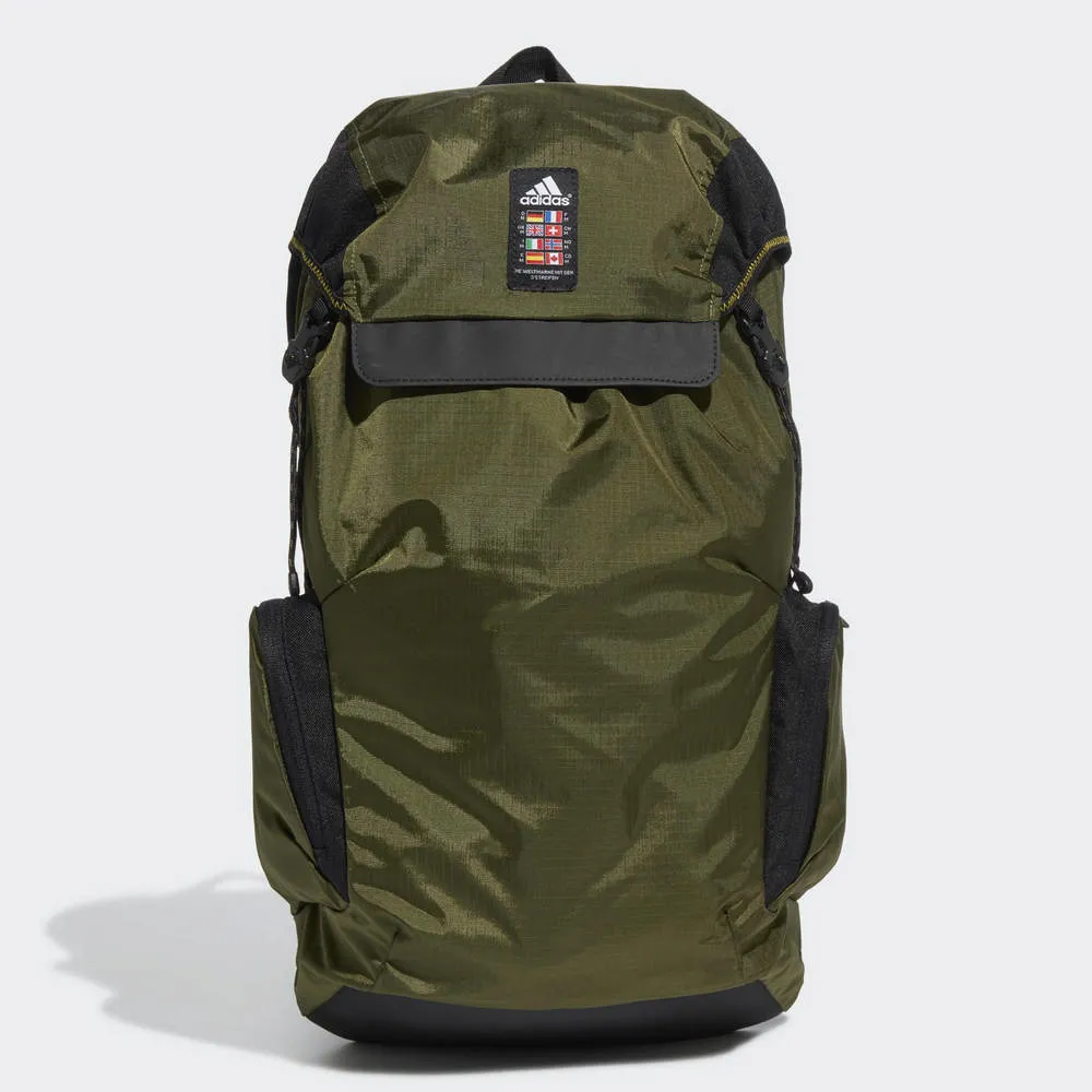 ADIDAS 後背包 UXPLR BP 軍綠色 收納 多夾層 尼龍抗撕裂布 - GH7210 歷史價格詳細信息