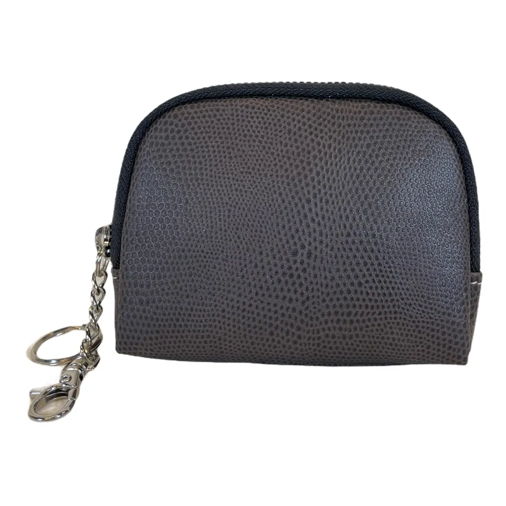 【Continuita 康緹尼】頭層牛皮零錢包/化妝包/印章包-蜥蜴紋深咖色 歷史價格詳細信息