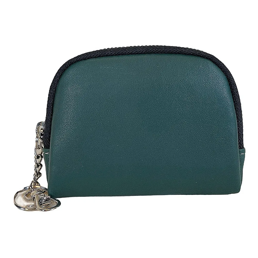 【Continuita 康緹尼】頭層牛皮零錢包/化妝包/印章包-蜥蜴紋深咖色 歷史價格詳細信息