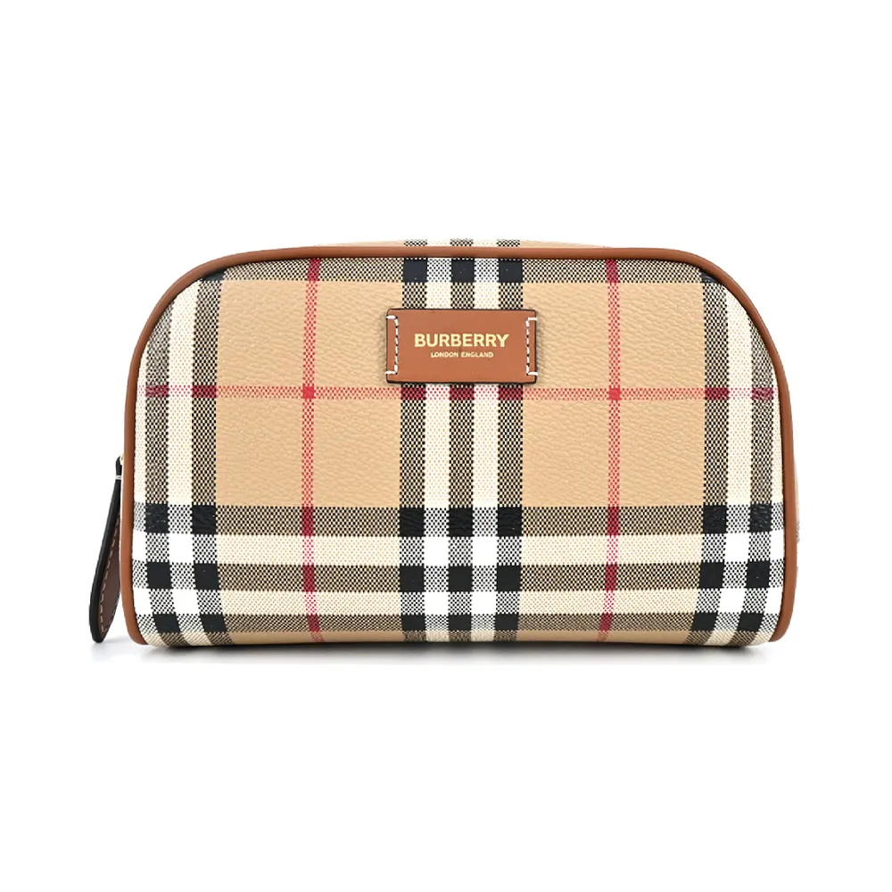 BURBERRY  經典LOGO小型化妆包(卡其) 歷史價格詳細信息