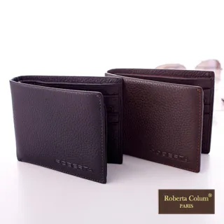 Roberta Colum - 法國荔枝紋軟牛皮可拆式左右翻卡片夾短夾(共2色) 歷史價格詳細信息