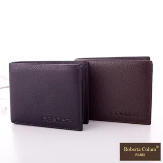 Roberta Colum - 法國荔枝紋軟牛皮可拆式左右翻卡片夾短夾(共2色) 歷史價格詳細信息