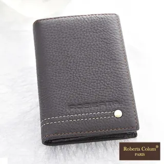 【Roberta Colum】鉚釘小牛皮可拆式上下翻多卡夾短夾(共2色) 歷史價格詳細信息