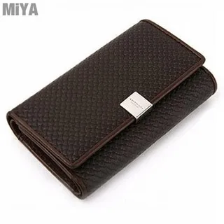 MiYA Belod 義大利牛皮真皮編織紋男短皮夾 棕咖黑色 G0338 歷史價格詳細信息