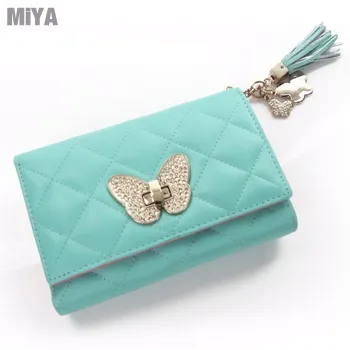 義大利真皮流蘇菱格紋女用皮夾長夾手拿包(牛皮) 粉紅桃玫紅淡藍黑色 歷史價格詳細信息