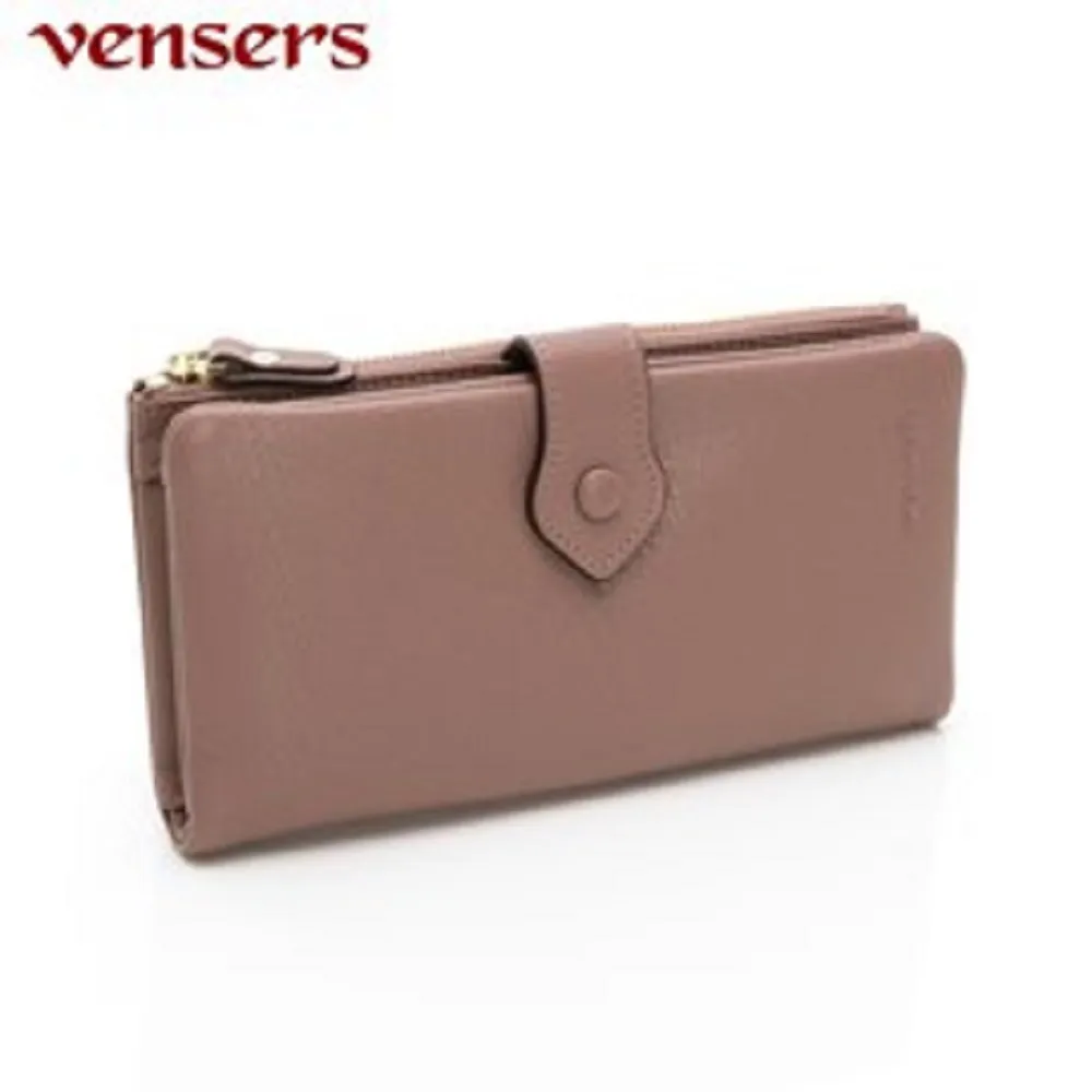 【vensers】 小牛皮潮流個性皮夾~ (TC600501粉色長夾) 歷史價格詳細信息