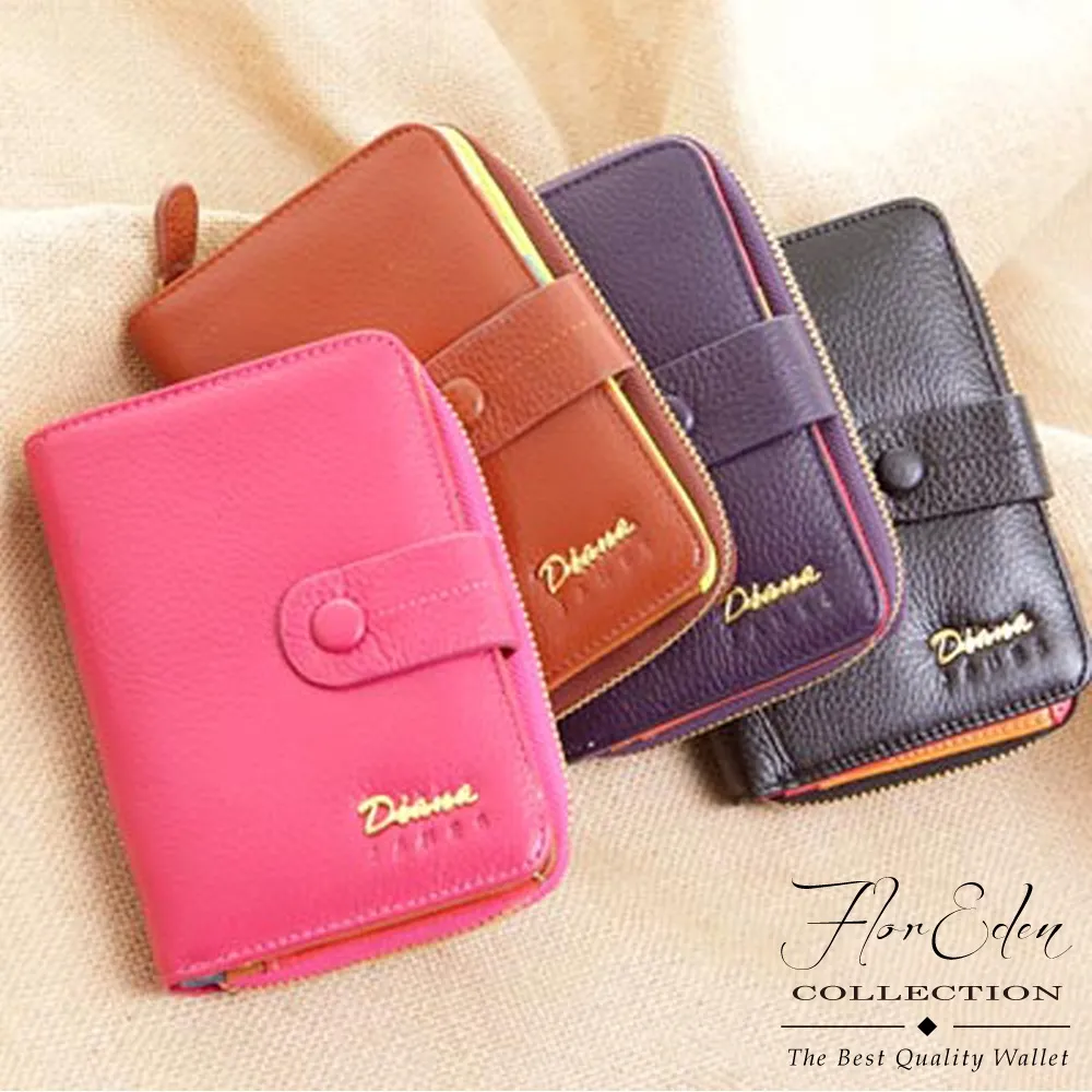 DF 時尚犀利名媛真皮多卡夾層實用長夾 歷史價格詳細信息