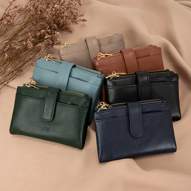 J II 短夾 柔軟多隔層牛皮短夾-5662-1 多色任選 歷史價格詳細信息