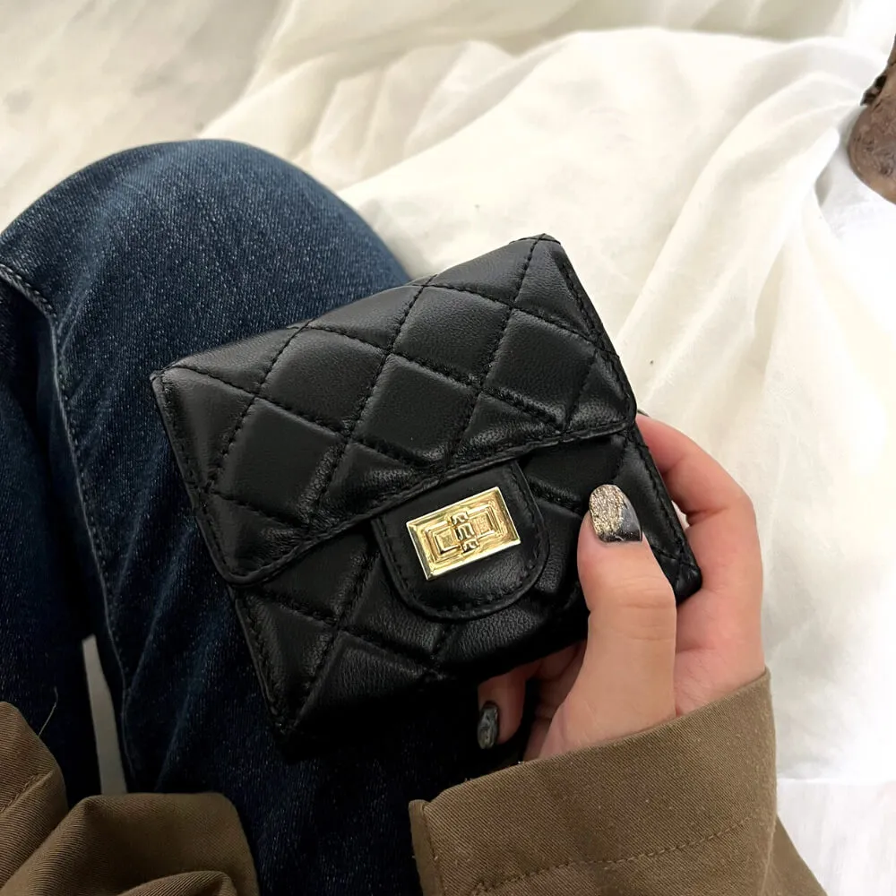 MYMY 菱格小箱包 淺米白(低調奢華/羊皮/小香風/菱格/側背/斜背) 歷史價格詳細信息