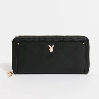 PLAYBOY - 拉鍊長夾  Brilliant系列 - 黑色 歷史價格詳細信息
