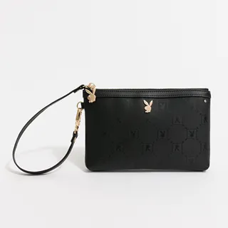 PLAYBOY - 萬用包附手挽帶與鍊帶 可可拿鐵Cocoa latte系列 - 咖啡色 歷史價格詳細信息