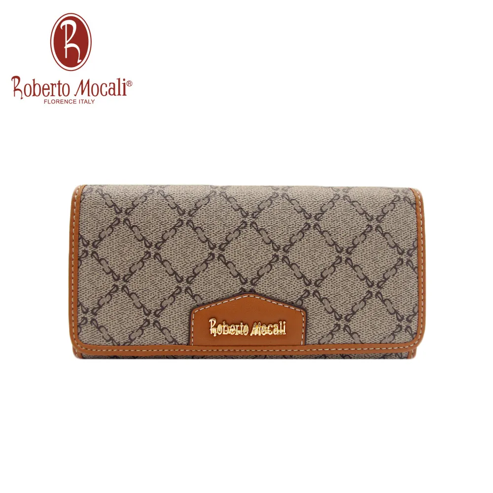 【義大利Roberto Mocali】方格單釦中翻頁15卡1鈔拉鏈零錢短夾RM-89821 歷史價格詳細信息