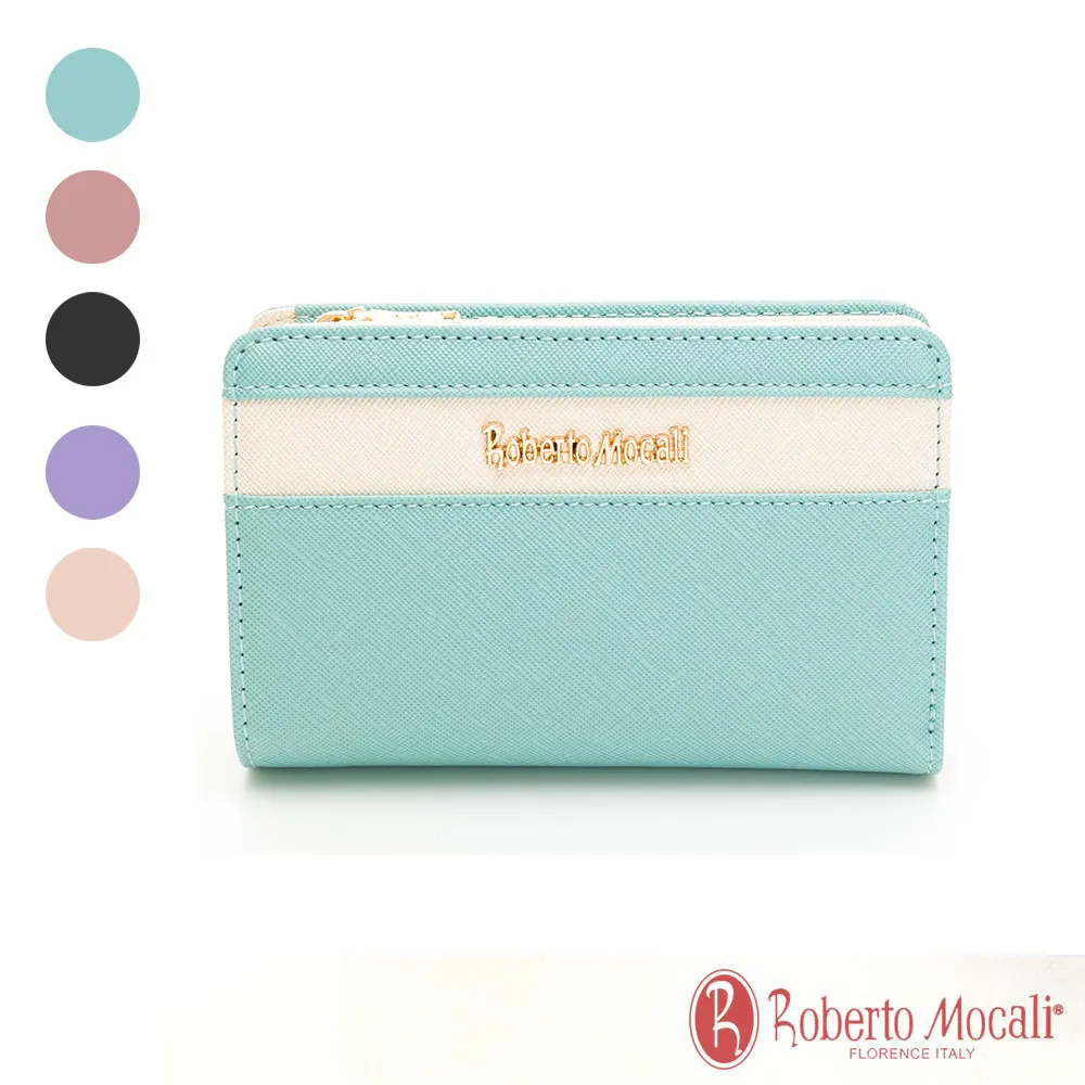 Roberto Mocali - 義大利諾貝兔高貴馬卡龍單拉鍊長夾-共5色 歷史價格詳細信息