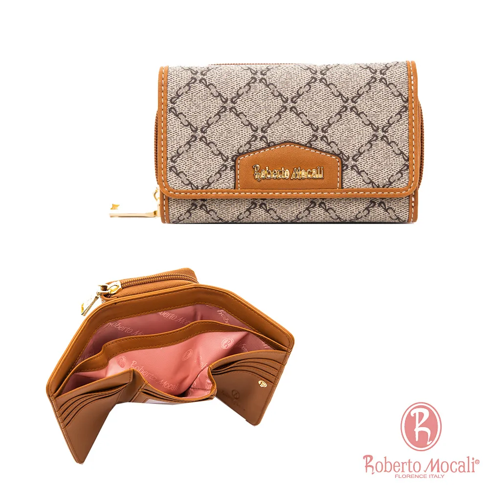 Roberto Mocali 義大利諾貝兔 14卡1照拉鍊短夾 皮夾 女夾 短夾 送禮 質感 時尚 流行 多卡槽 多隔層 歷史價格詳細信息