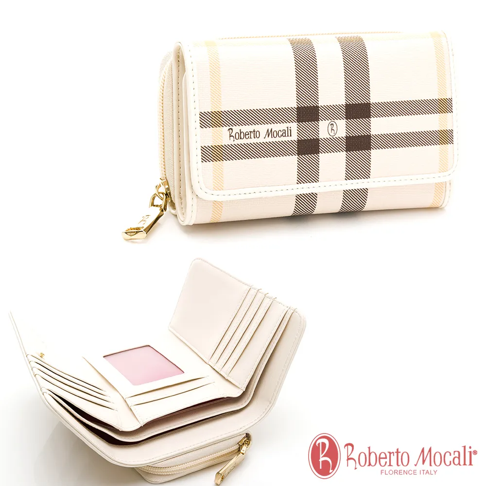 Roberto Mocali - 義大利諾貝經典黑白條紋2卡鑰匙圈手拿包 歷史價格詳細信息