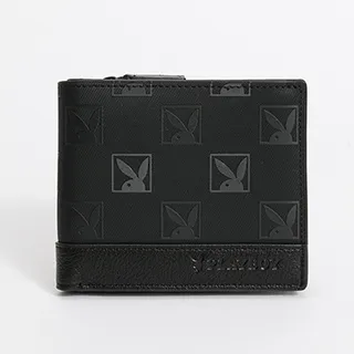 【PLAYBOY】短夾附零錢袋 Defense系列(黑色) 歷史價格詳細信息