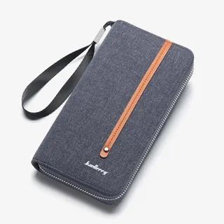 帆布多功能長夾 手拿包 12卡位 雙鈔位 錢包 零錢包 卡夾 男包 方包 手持包 皮夾 包包 學生 上班族-麥包包 歷史價格詳細信息