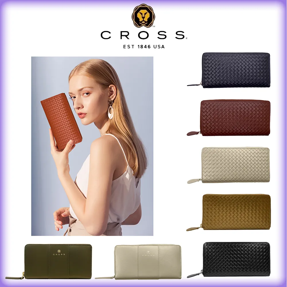 CROSS 頂級小牛皮 男/女長夾 全新專櫃展示品 歷史價格詳細信息