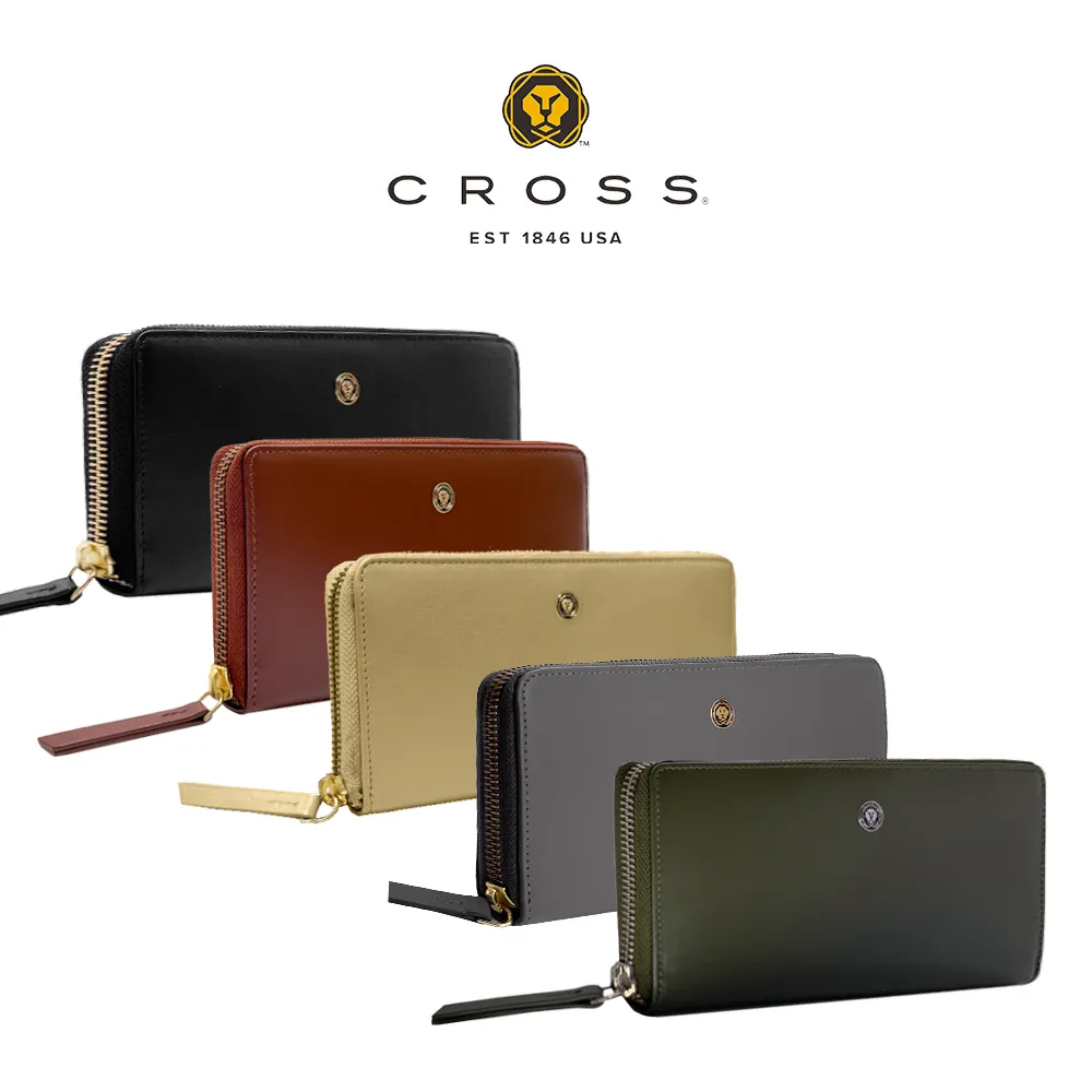 CROSS 頂級小牛皮維納斯拉鍊長夾 全新專櫃展示品(多色選) 歷史價格詳細信息