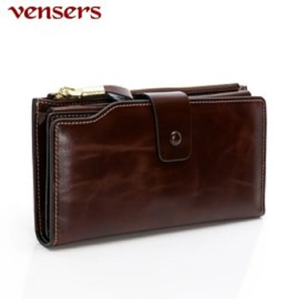 【vensers】 小牛皮潮流個性皮夾~ (TC330201咖啡長夾) 歷史價格詳細信息