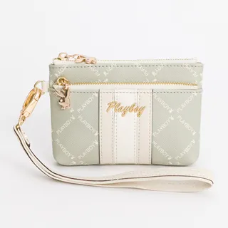 【PLAYBOY】零錢包附手挽帶 Breeze系列(黑色) 歷史價格詳細信息