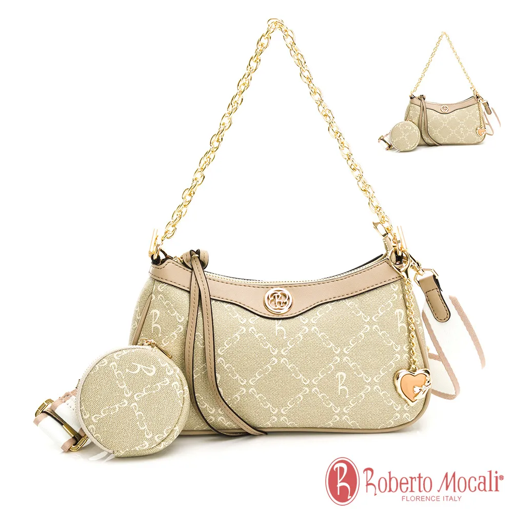 Roberto Mocali - 義大利諾貝兔芝士乳霜系列風琴式拉鍊零錢包 歷史價格詳細信息