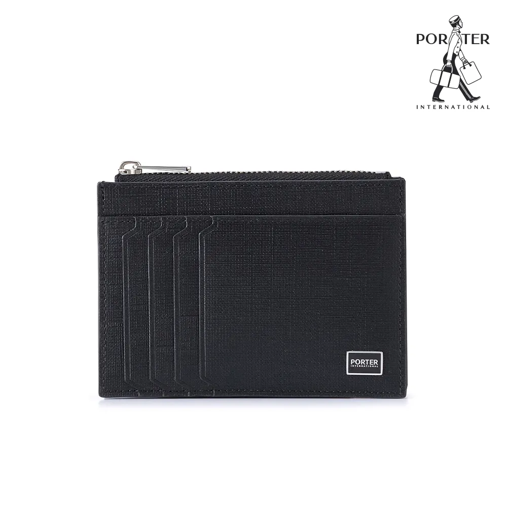 【PORTER INTERNATIONAL】沉穩風尚LOFTY真皮L型短夾(黑) 歷史價格詳細信息