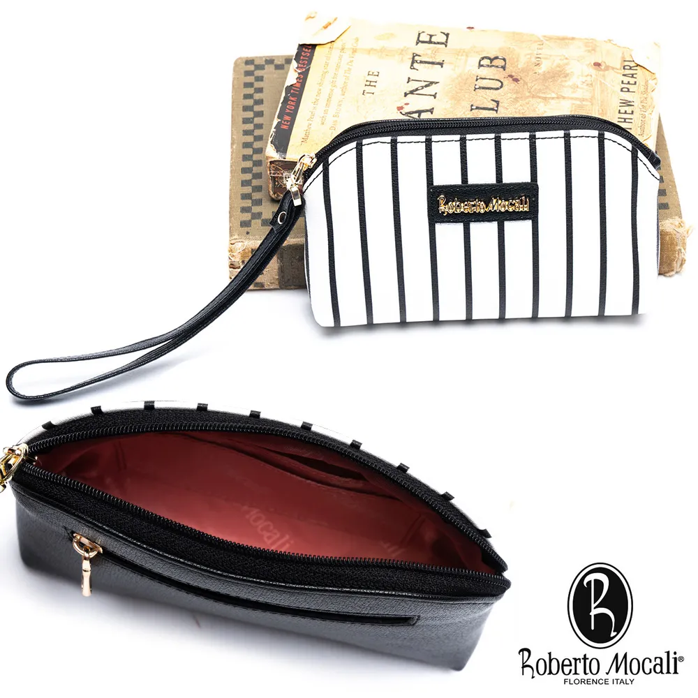 Roberto 手拿包小型容量二層主袋大型皮夾功能隨身品夾包100%進口牛皮革+防水緹花布 歷史價格詳細信息