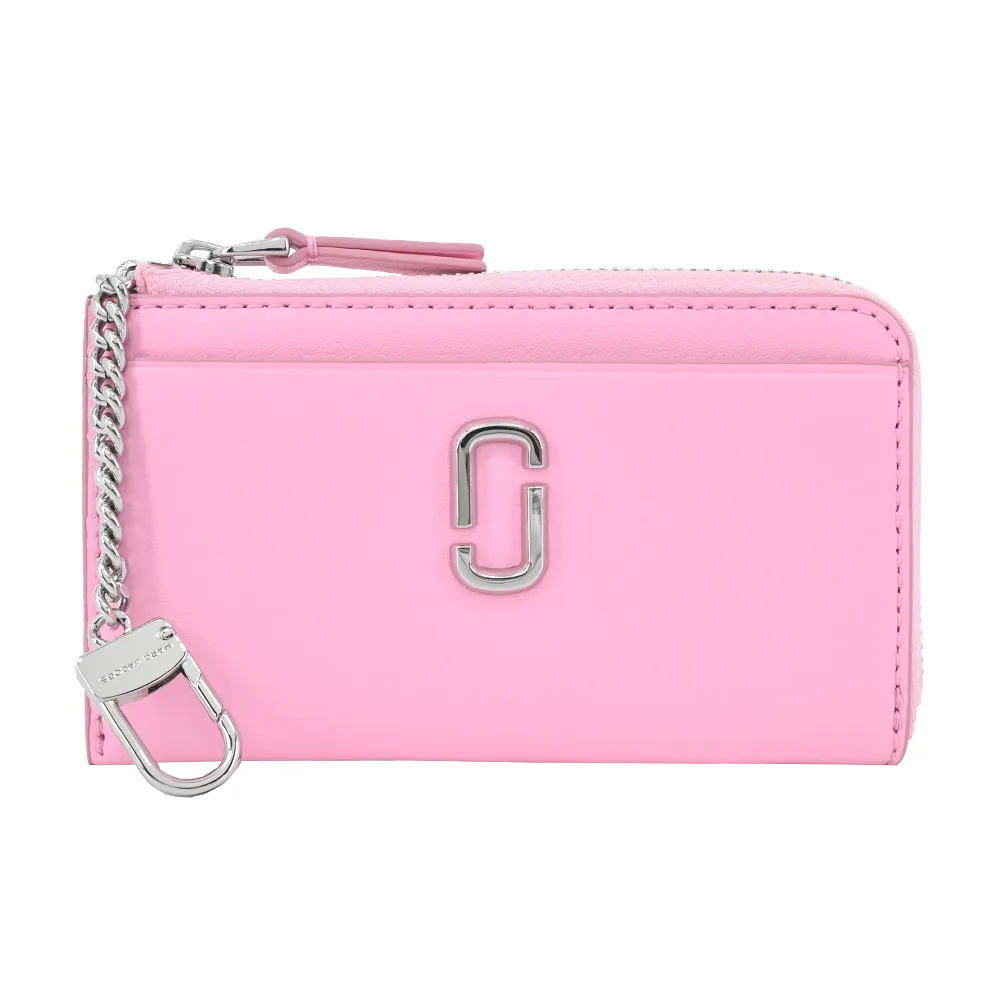 MARC JACOBS THE J MARC 牛皮拉鍊鑰匙圈卡片零錢包-白 歷史價格詳細信息