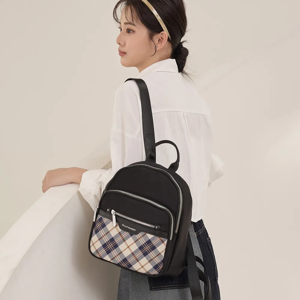 【金安德森】UNIQUE經典格紋 多功能隔層後背包-卡其色 歷史價格詳細信息