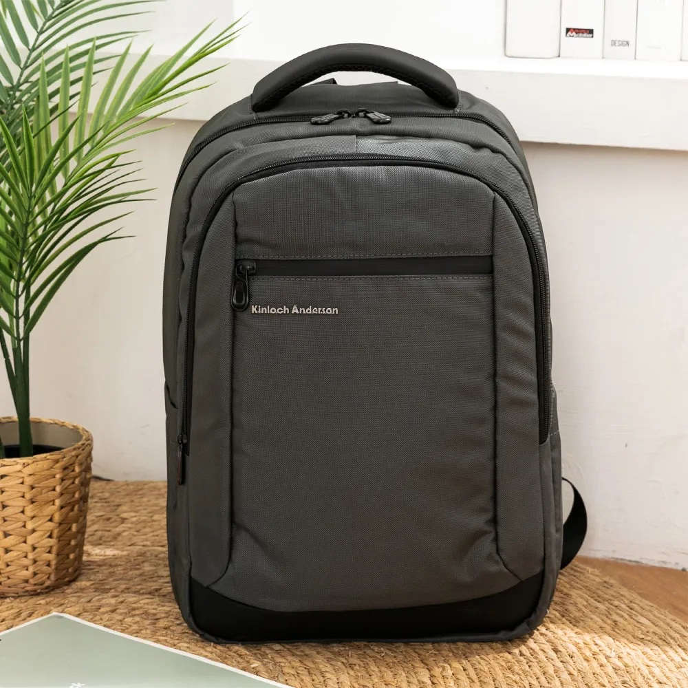 【Kinloch Anderson】菁英姿態 極簡造型大容量前袋拉鍊後背包-黑色 歷史價格詳細信息