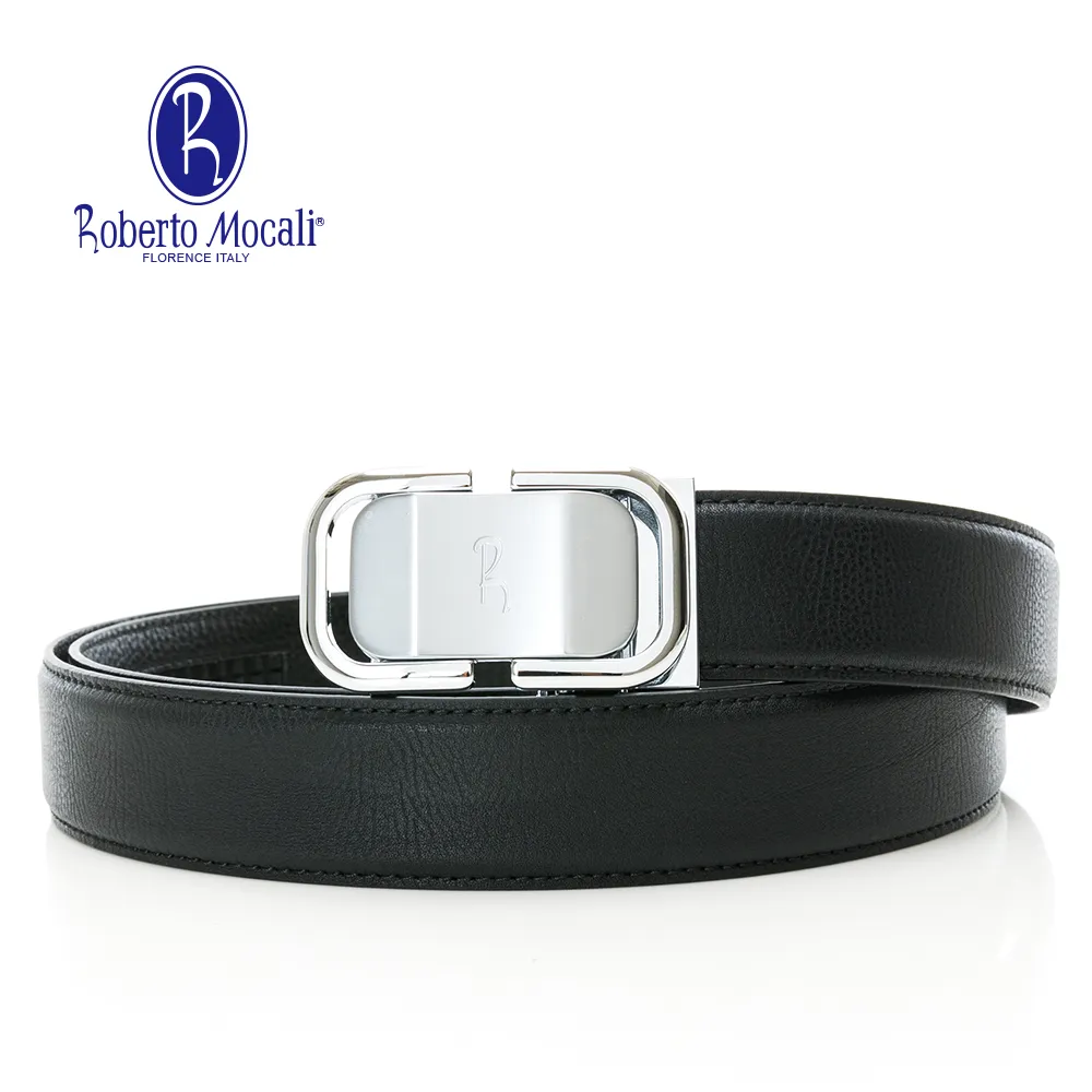 【Roberto Mocali】(RM-8119BKF)自動扣牛皮皮帶 歷史價格詳細信息
