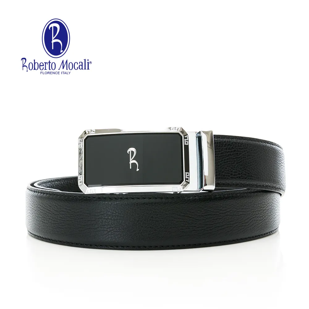 【Roberto Mocali】(RM-8123BKF)自動扣牛皮皮帶 歷史價格詳細信息