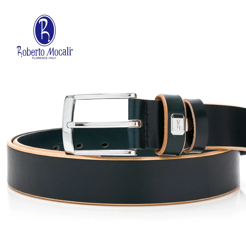 【Roberto Mocali】(RM-8209BKF)扣洞式皮帶-黑色 歷史價格詳細信息