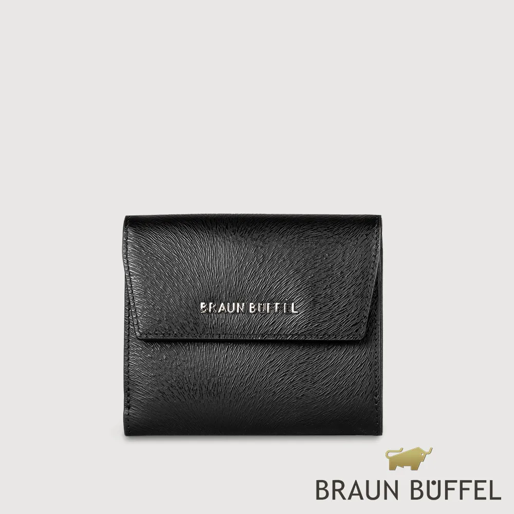 【BRAUN BUFFEL 德國小金牛】台灣總代理 萊納斯 8卡RFID防盜兩折短夾-黑色/BF835-404-BK 價格比較,價格查詢,歷史價格詳細信息
