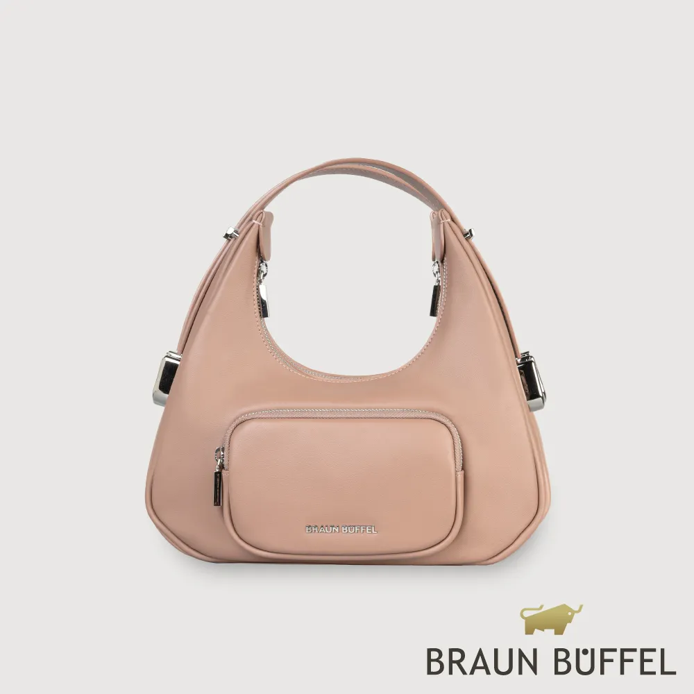 【BRAUN BUFFEL 德國小金牛】台灣總代理 瑞雅 大肩包-藕粉色/BF848-27-CG 價格比較,價格查詢,歷史價格詳細信息