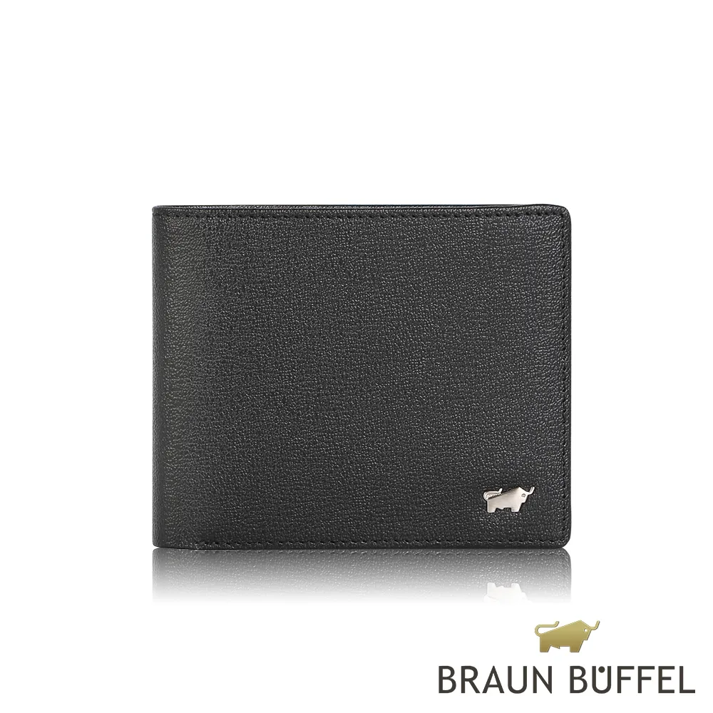 【BRAUN BUFFEL 德國小金牛】中間翻零錢袋真皮男夾短夾(多款任選) 歷史價格詳細信息