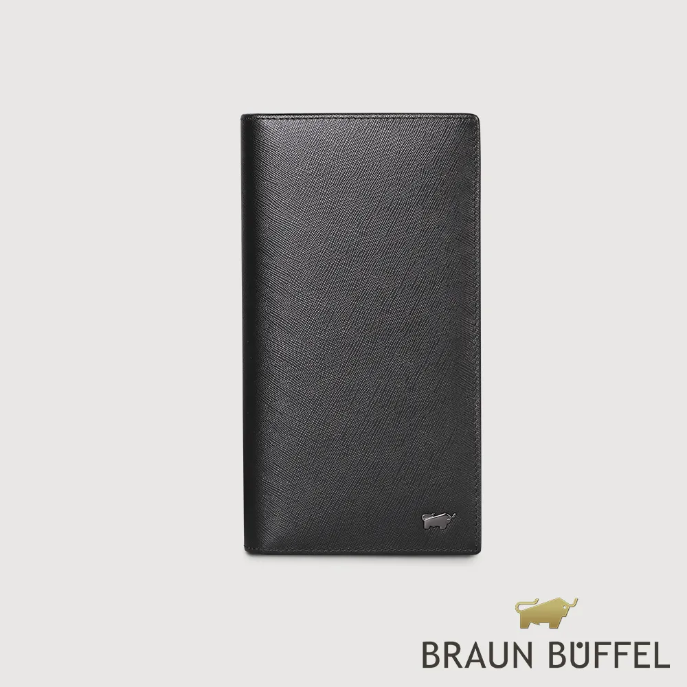 【BRAUN BUFFEL】德國小金牛 至尊系列 14卡薄型長夾-黑色/BF536-322-BK 歷史價格詳細信息