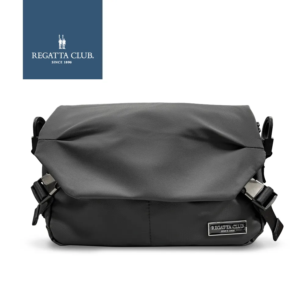 【REGATTA CLUB】Young Urban雙插扣翻蓋側背包 黑色(RC-B21001-BK) 歷史價格詳細信息
