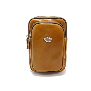 DRAKA 達卡 -匠心獨具系列-斜背腰包/牛皮小方包-多拉鍊深褐 歷史價格詳細信息