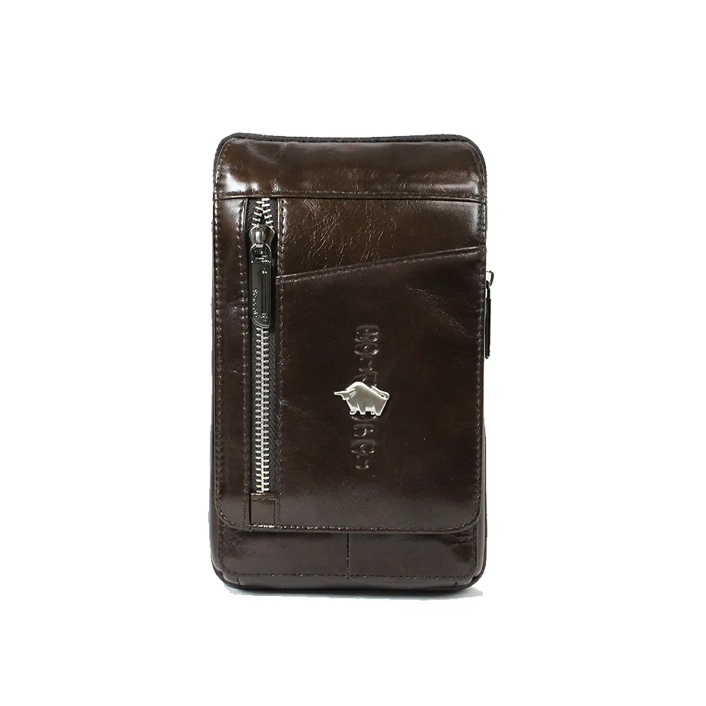 DRAKA 達卡 -匠心獨具系列-斜背腰包/牛皮小方包-多拉鍊深褐 歷史價格詳細信息