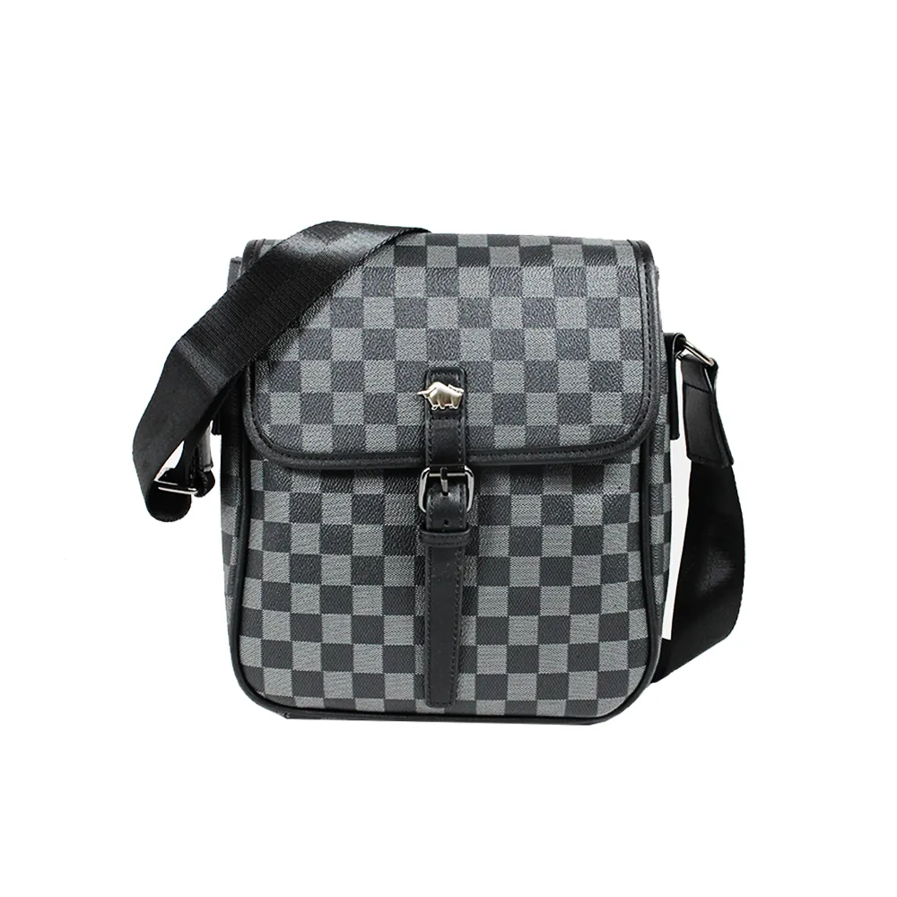 DRAKA 達卡 - Re.Simple系列-超纖皮革方格紋手拿包-6卡零錢袋 歷史價格詳細信息