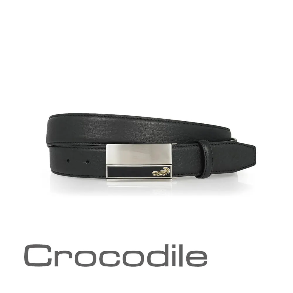 Crocodile 鱷魚皮件 真皮皮帶 義大利進口牛皮 穿孔 休閒皮帶-0102-35002-咖啡色-原廠公司貨 歷史價格詳細信息