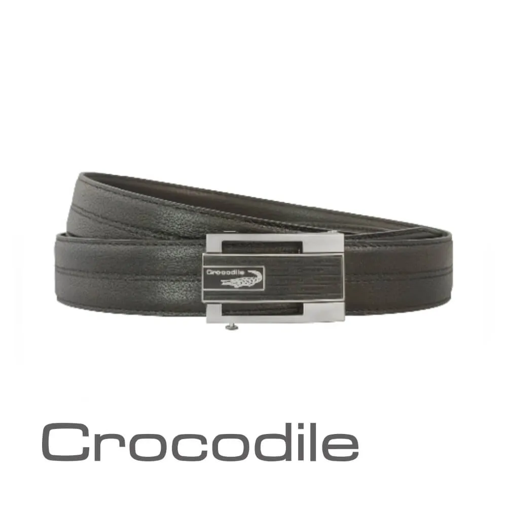 Crocodile 鱷魚皮件 真皮皮帶 義大利進口牛皮 穿孔 休閒皮帶-0102-35002-咖啡色-原廠公司貨 歷史價格詳細信息