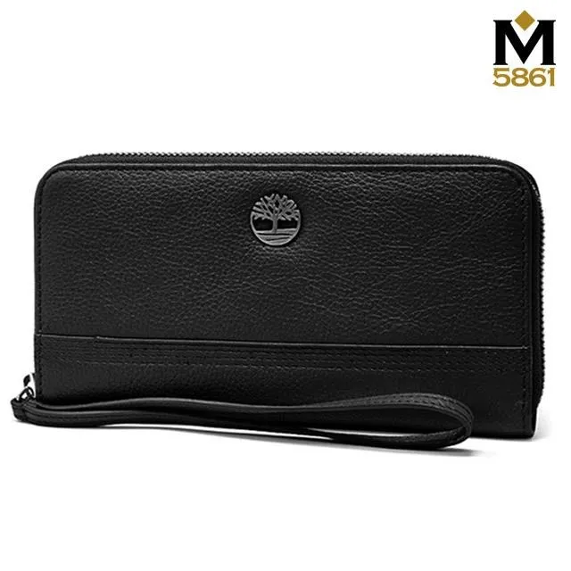 【Timberland】女皮夾 長夾 牛皮夾 拉鍊錢包 多卡夾 手拿包 配腕帶／咖色 歷史價格詳細信息