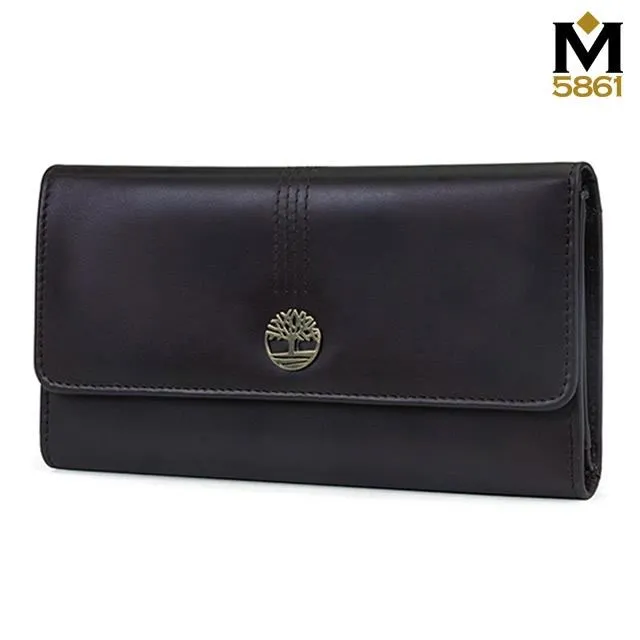 【Timberland】女皮夾 長夾 牛皮夾 拉鍊錢包 多卡夾 手拿包 配腕帶／咖色 歷史價格詳細信息