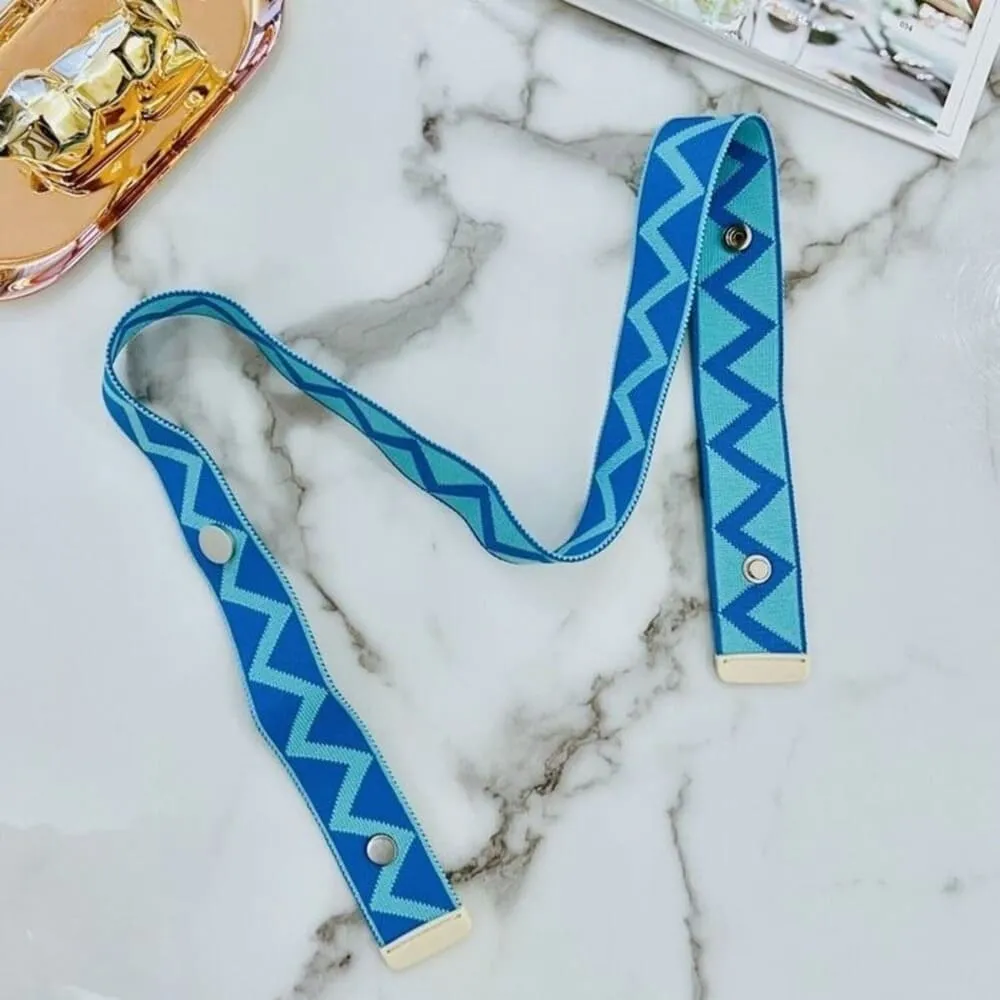 背帶 黑色提花背带男吊裤带女款日韩松紧时尚三夹吊带配饰真皮缝合可调~清倉 歷史價格詳細信息